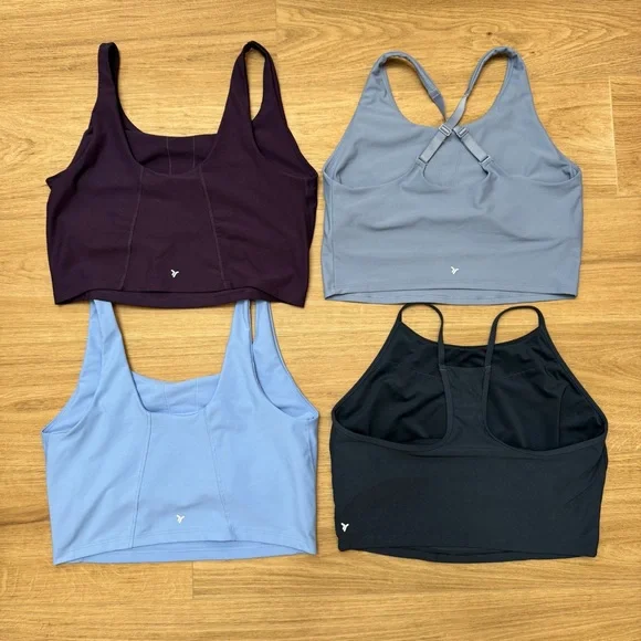 Old Navy Active Powersoft Bundle Of 4 Sports Bras Women XL Longline - Picture 6 of 12